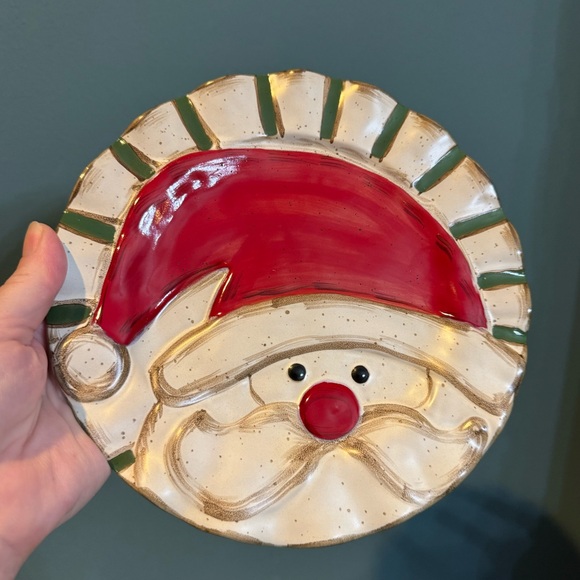 NWT Mud Pie Santa Claus Christmas Holiday Plate 8” - Picture 2 of 6